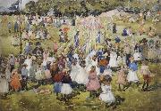 Maurice Prendergast May Day,Central Park china oil painting reproduction